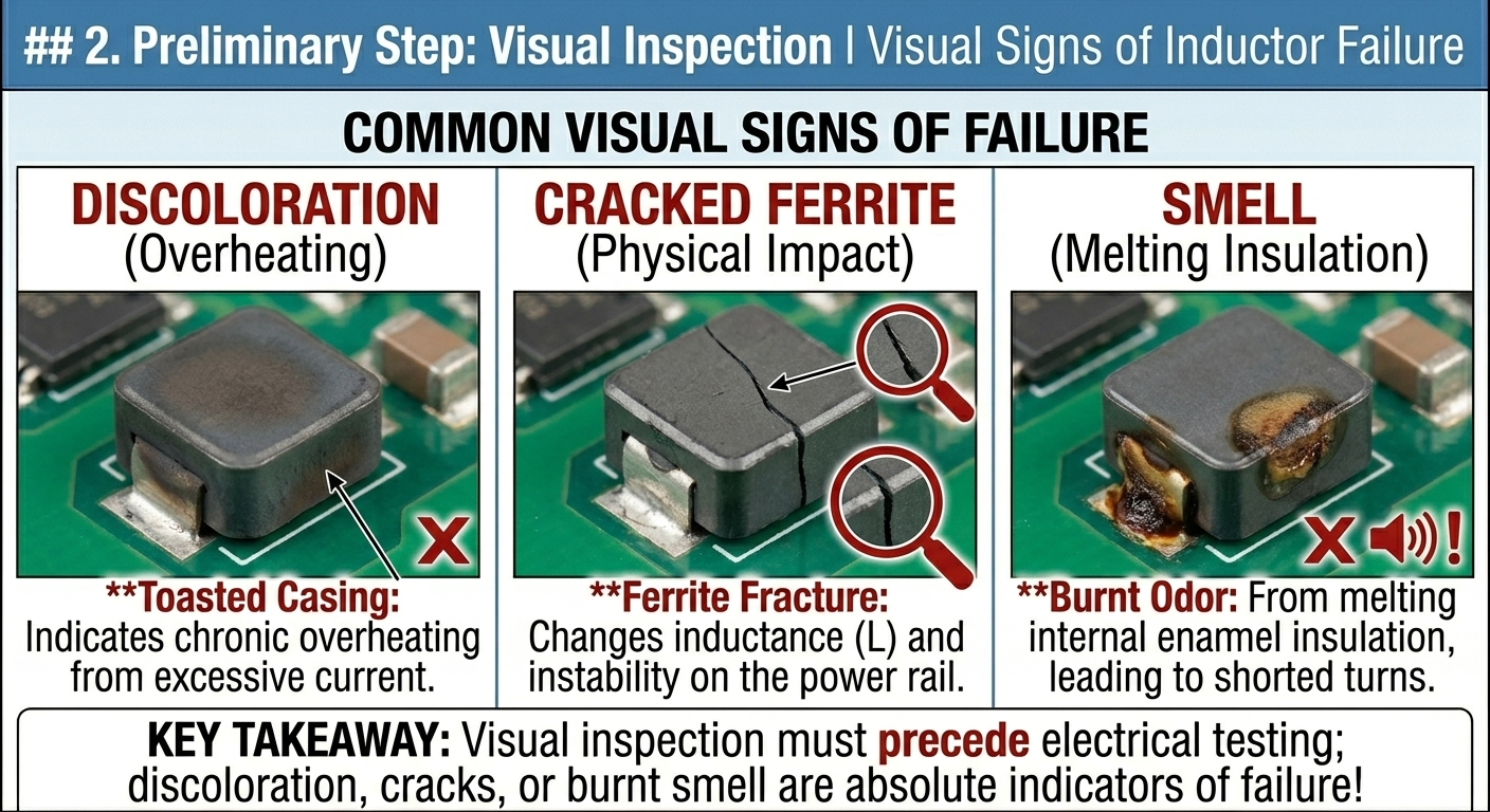 Visual Signs of Inductor Failure